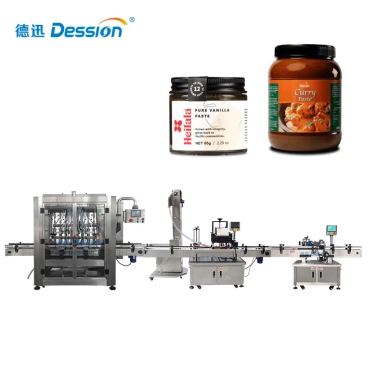 China Automatic Plastic Glass Bottle Sauce Fruit Jam Honey Jar Paste Filling Capping Packing Machine Supplier