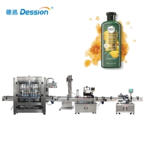 الصين China Automatic Shower Gel Filling Capping Labeling Machine With 1 Year Warranty Supplier الصانع