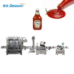 China China Automatic Viscous Liquid Chili Sauce Bottle Filling Capping Machine Manufacturer manufacturer