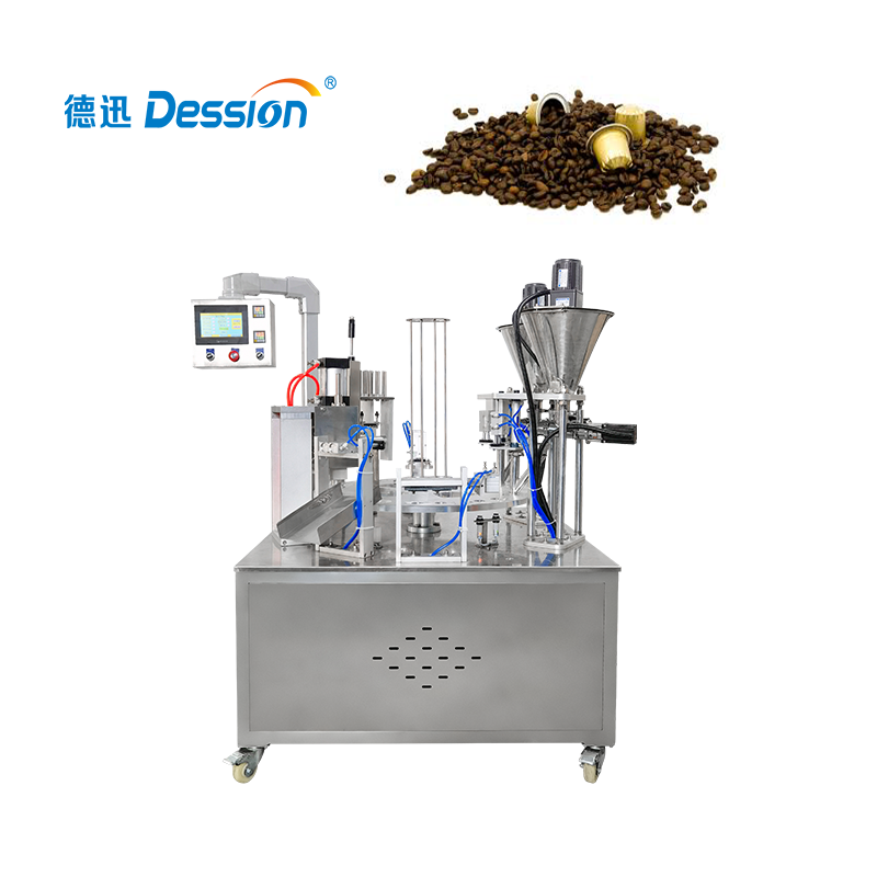 Coffee capsule filling machine edition for Nespresso capsules K-cup lavazza filling and sealing machine