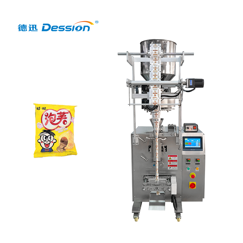 DS-200A automatic snack food sunflower plastic bag sealing packaging machine low price with date printing