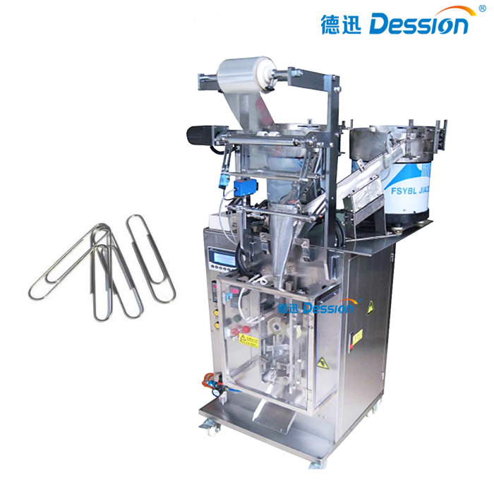 Paper clip automatic measuring packaging machine