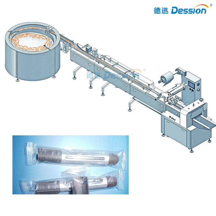 high quality automatic plastic film pen packaging machine / pencil package machine