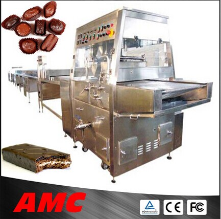 AMC Manufacturers Full Automatic Chocolate, Confectionery & Bakery Small Chocolate Enrobing Machine Product Line