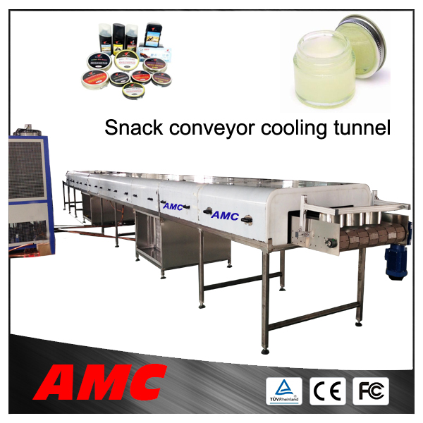 Stainless steel snack conveyor shoe polish cooling tunnel