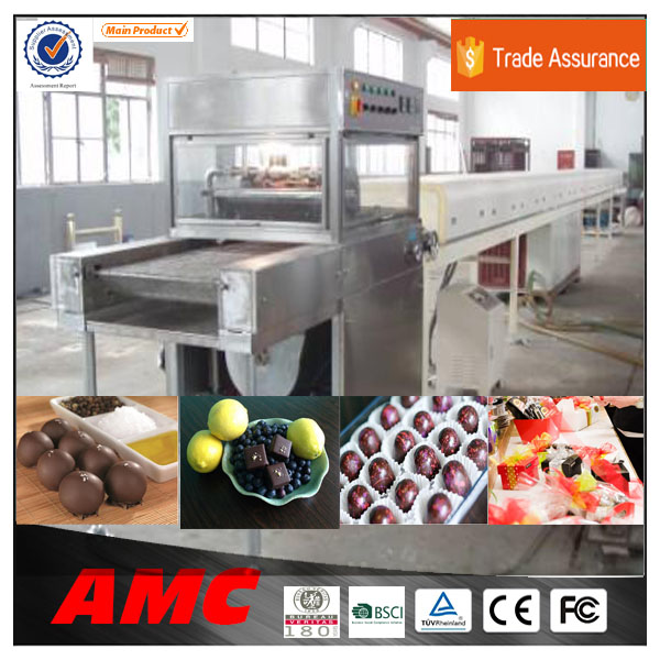 good quality chocolate enrober machine supplier from china for bicuit and bread