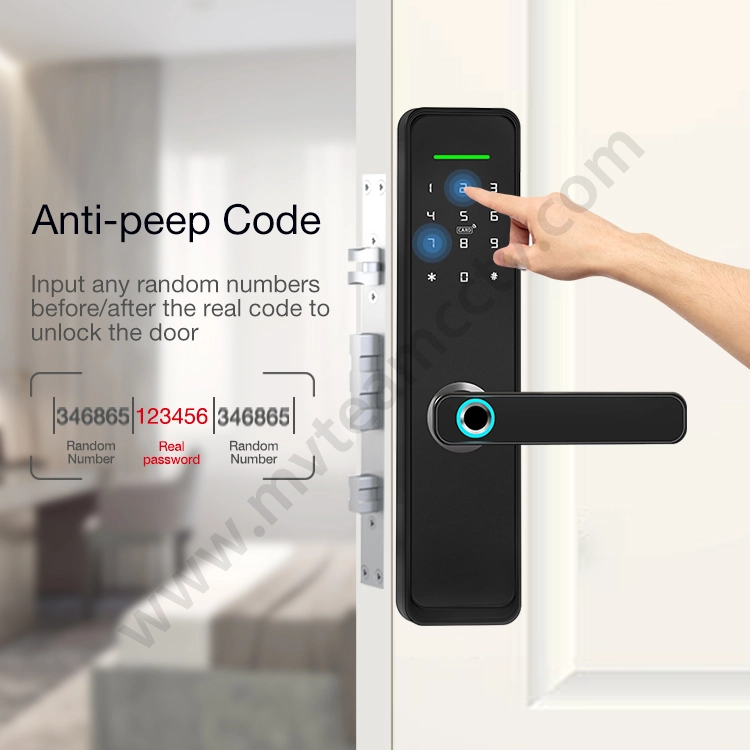 High Security Anti Theft Smart Lock Door Thumbprint Biometric Intelligent Electronic Fingerprint WiFi TTLock Tuya Door Lock 