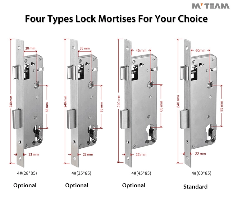Residential Door Locks Keyless Fingerprint Entry Card Password Available Door Lock System