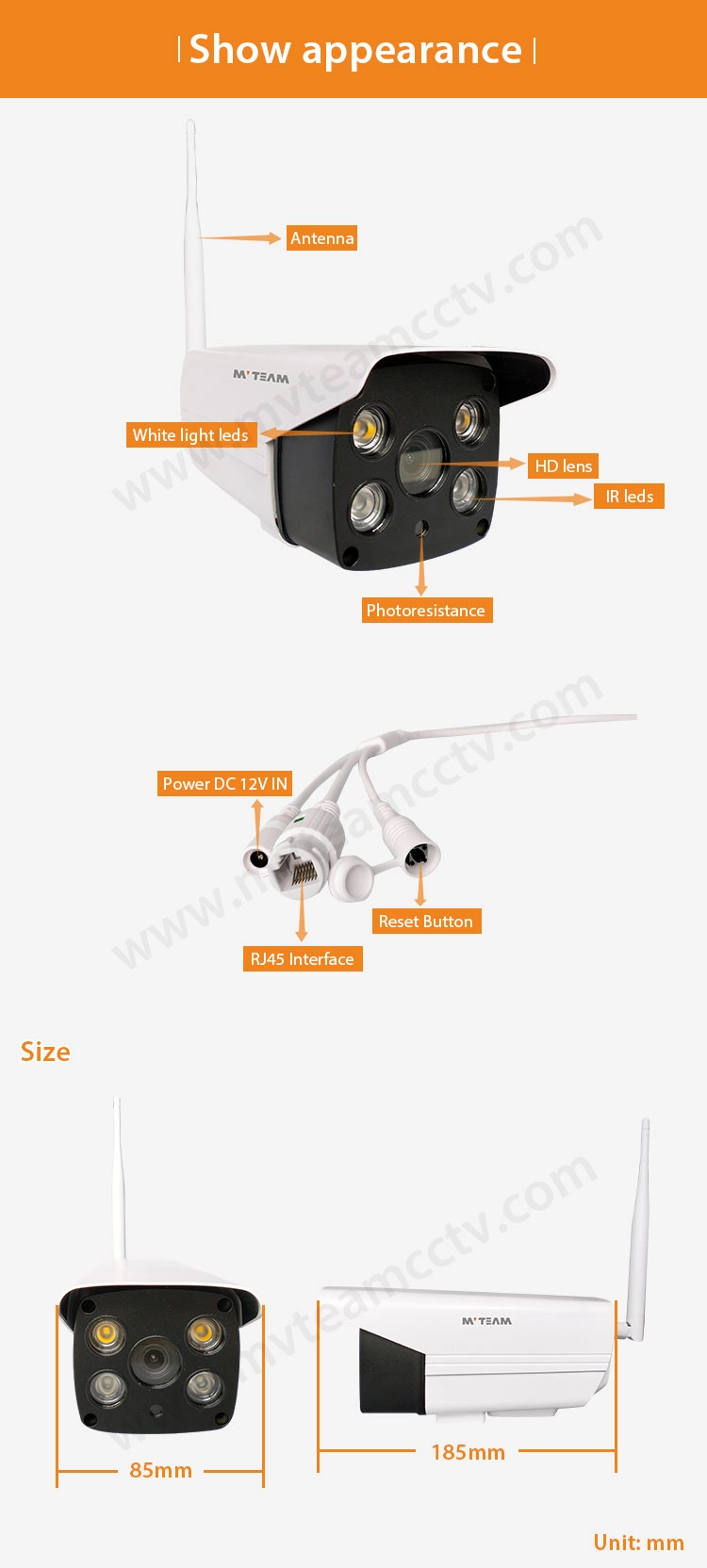 Outdoor IP WiFi Camera AI Humanoid Detection Early Warning Waterproof HD 2MP 1080P CCTV Surveillance Smart Security Camera