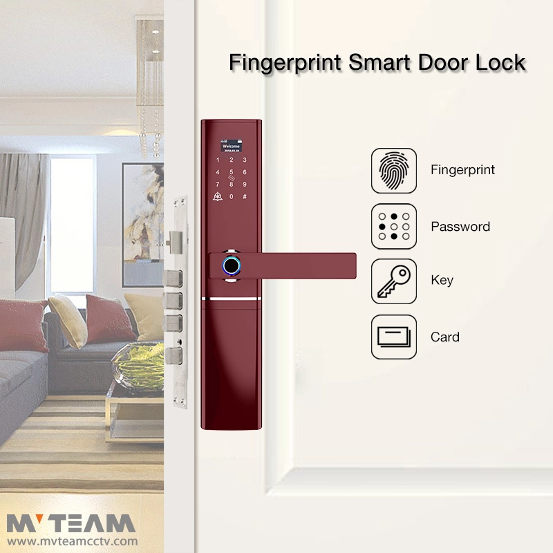 Smart Door Knob Lock Fingerprint Card Code Key Double Locks Self Locking Door Knob Price
