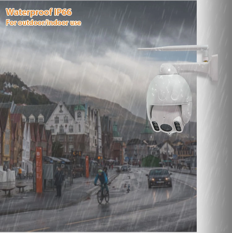AI Human Tracking Outdoor WiFi 2.5 Inch Mini PTZ Camera Waterproof 1080P HD Smart Home IP Security Surveillance Camera