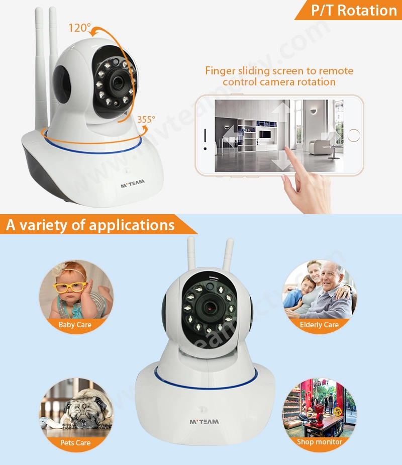 10m IR 720P Wifi Home Camera Wireless Surveillance Camera for Baby /Elder/ Pet/Nanny (H100-D6)