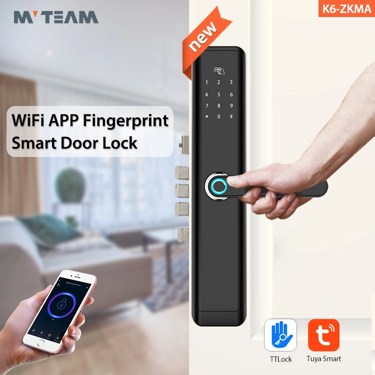 New Design Touchless APP WiFi Bluetooth Control Smart Lock For Door Fingerprint Home Apartment Locks With Tuya Or TTLock APP