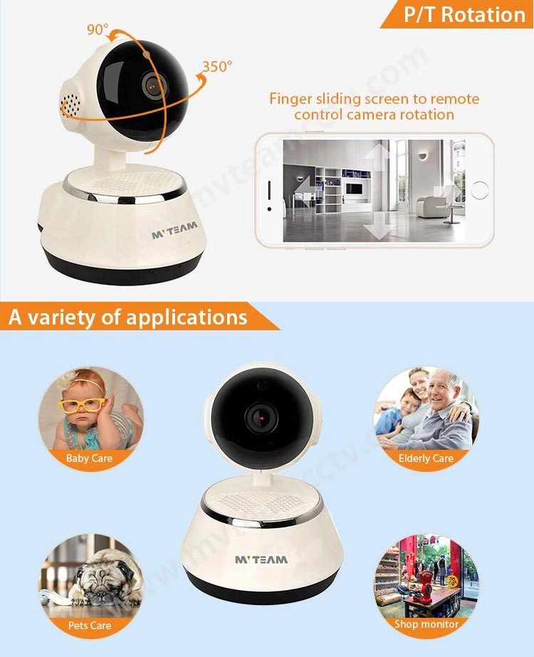 Best Small Network Video Surveillance Security CCTV HD Pan Tilt Wireless IP Camera(H100-Q6)