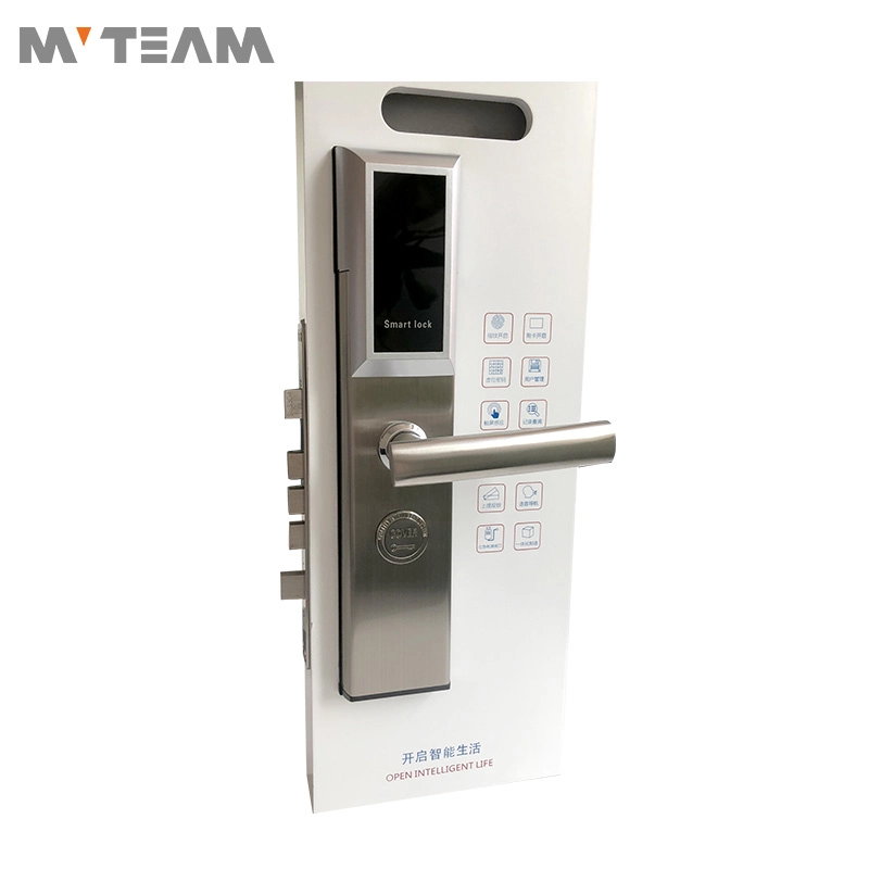 Card Hotel Door Locks Stainless Steel Card Reader Smart Door Lock with Electronic Lock Body
