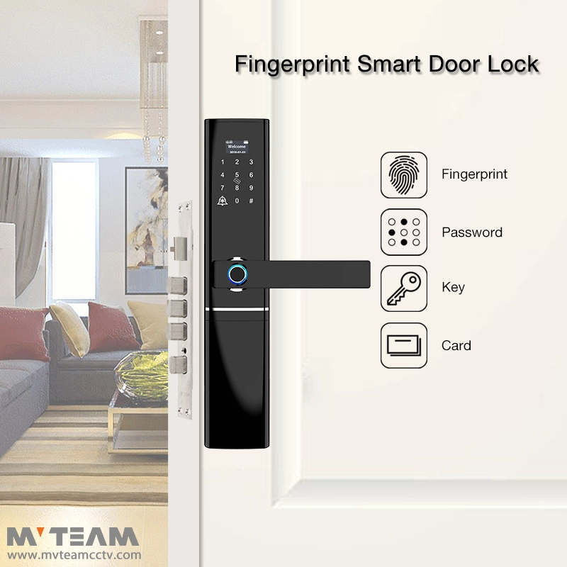 Entry Door Lockset with Deadbolt Residential Entry Electronic Smart Fingerprint Door Lock