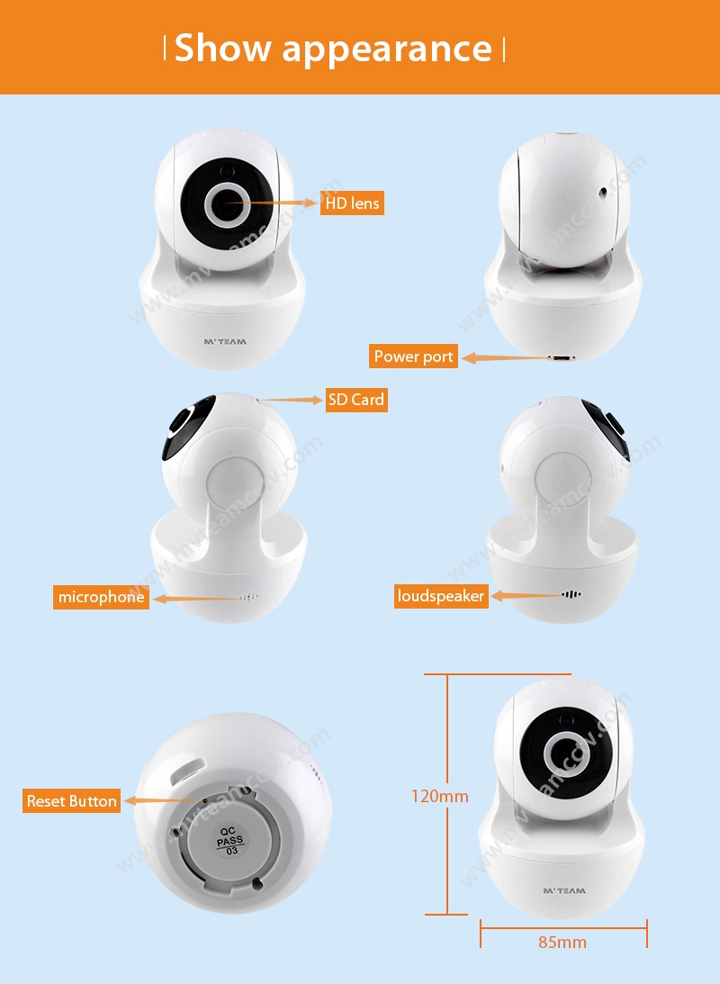 1080P Baby Monitor Camera Two-way Audio 2MP Wifi IP Security Camera for Baby Pets Elderly Nanny Shop Monitoring