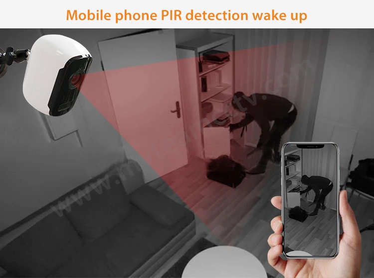 Wireless Smart Battery Camera Waterproof Outdoor IP Security Surveillance Rechargeable Battery Powered WiFi Camera