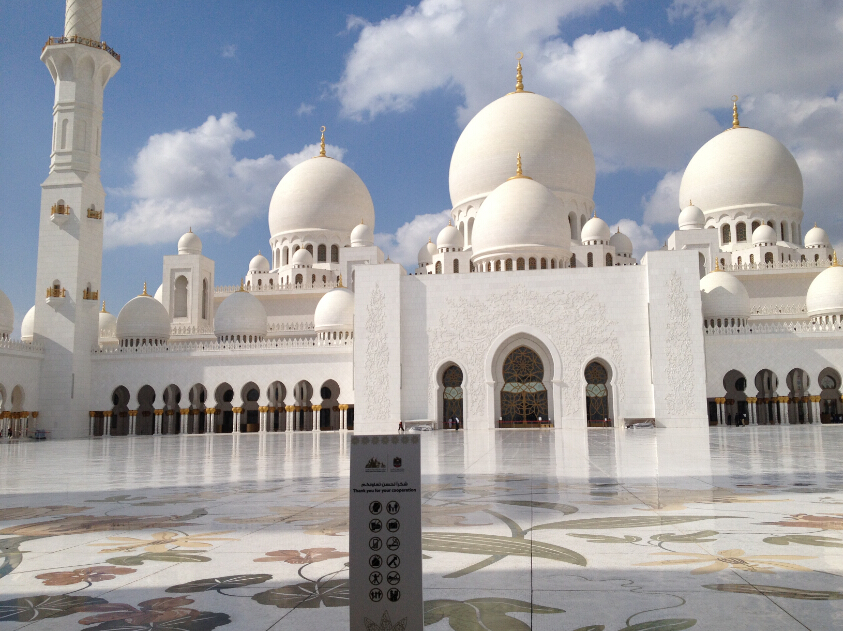 Sheikh Zayed Mosque at Abu Dhabi