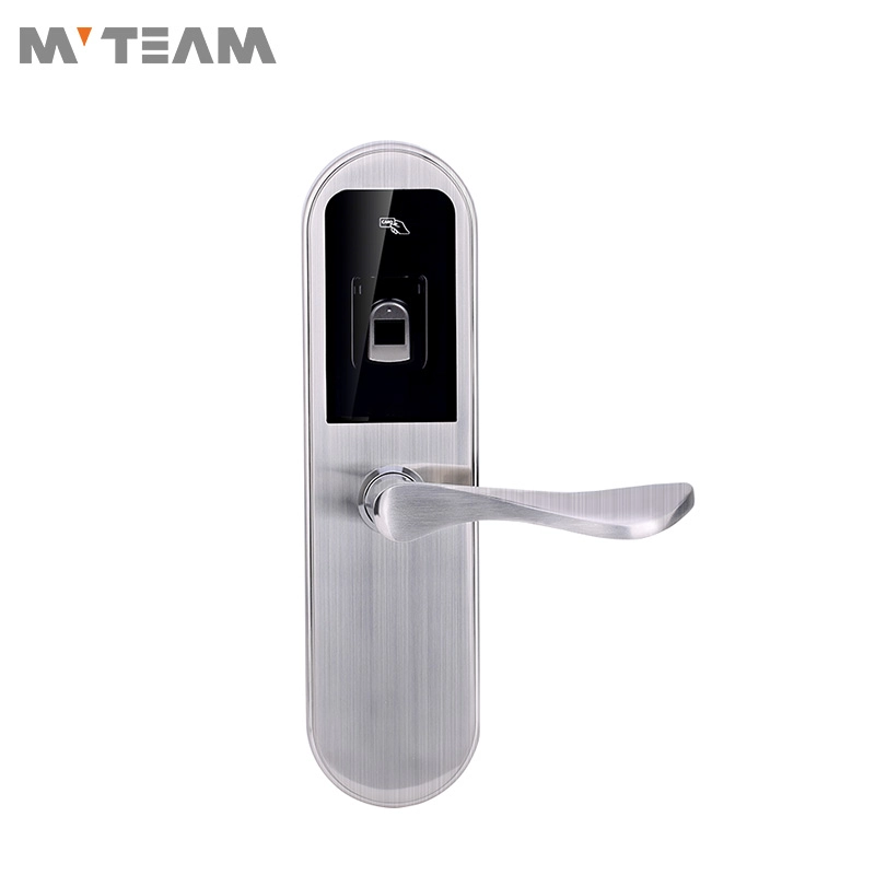 Biometric Aluminium Fingerprint Door Lock European Standard Electronic Card Door Lock