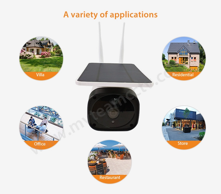 2020 Wireless Waterproof Outdoor 4G WiFi Solar Camera 1080P PIR Two-way Audio Solar Panel Powered Battery Security Camera