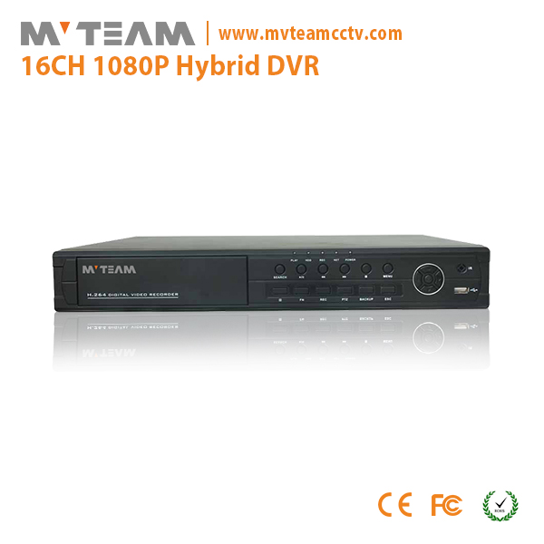 16CH 1080P AHD TVI CVI CVBS NVR混合5合1 DVR支持2只HDD（6416H80P）