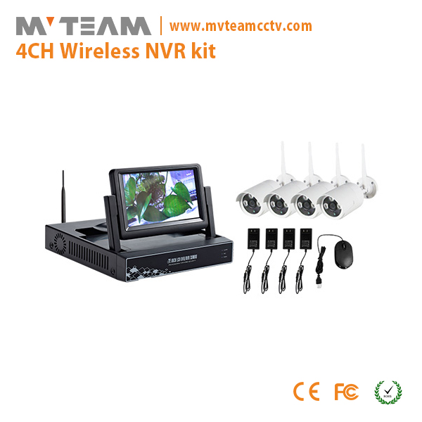 4路无线监控摄像头套件，包括CE，ROHS，FCC认证（MVT-K04）