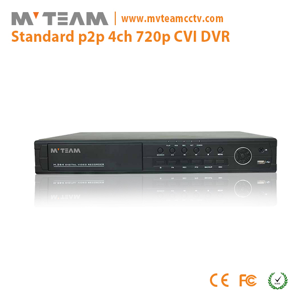 4ch 720P P2P CVI DVR With 2pcs HDD MVT CV6404C