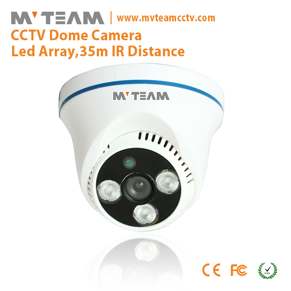 600 700TVL模拟摄像机3颗LED阵列CCTV半球摄像机MVT D43
