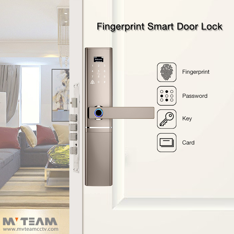 入口门锁具与Deadbolt住宅入口电子智能指纹门锁