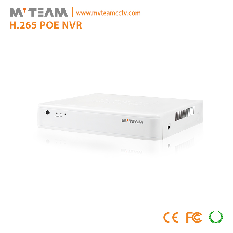 具有内置POE的H.265 5MP POE NVR 4CH CCTV安全NVR系统