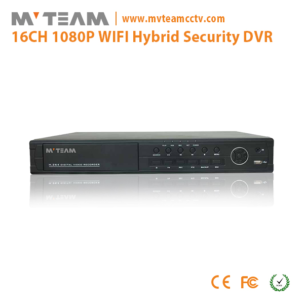 MVTEAM 16路1080P视频输入1个SATA高达3TB HDMI输出AHD DVR与P2P AH6416H80H