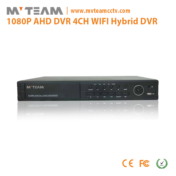 Wifi 4ch P2P fonksiyonu AH6404H80P ile MVTEAM Çin CCTV AHD 1080P DVR