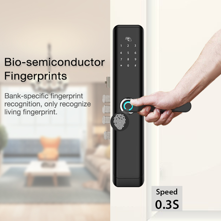 Neues Design Touchless APP WiFi Bluetooth-Steuerung Smart Lock für Tür Fingerabdruck Home Apartment Schlösser mit Tuya oder TTLock APP
