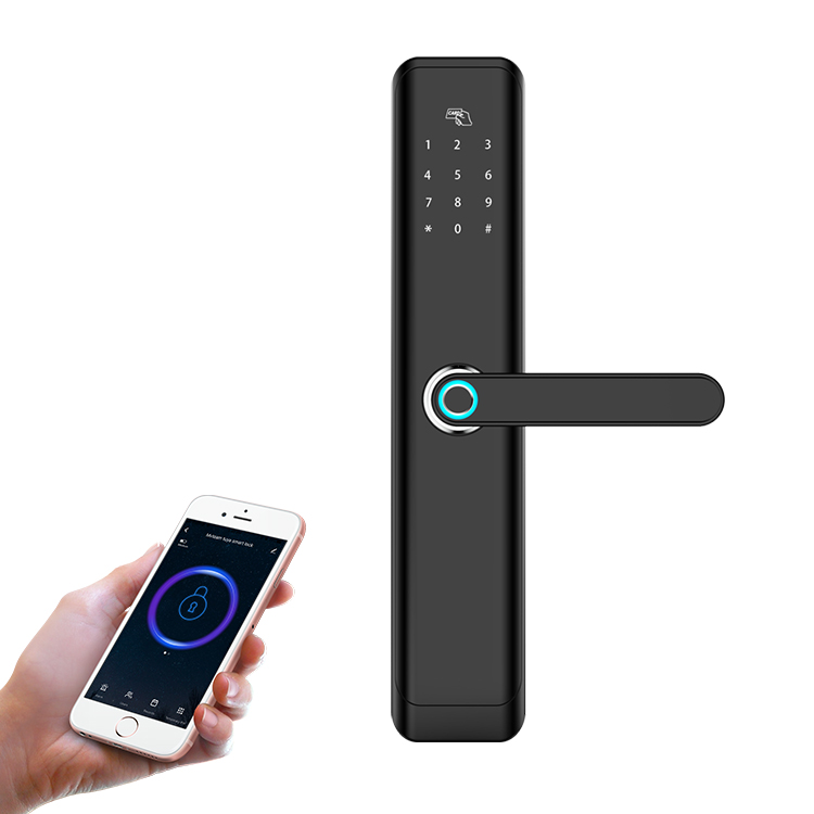 Novo Design Touchless APP WiFi Controle Bluetooth Bloqueio Inteligente Para Porta Impressão Digital Fechaduras de Apartamentos Em Casa Com Tuya Ou TTLock APP