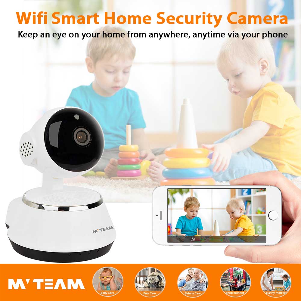 WiFi宠物摄像头室内狗监控器人体跟踪家庭安全摄像头
