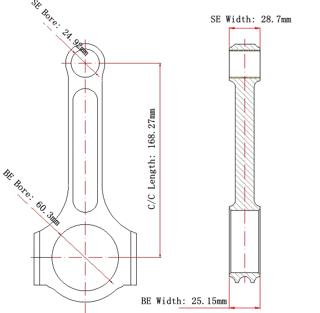 PONTIAC 7.5L/455 Connecting Rods manufacturer , Connecting Rod 455