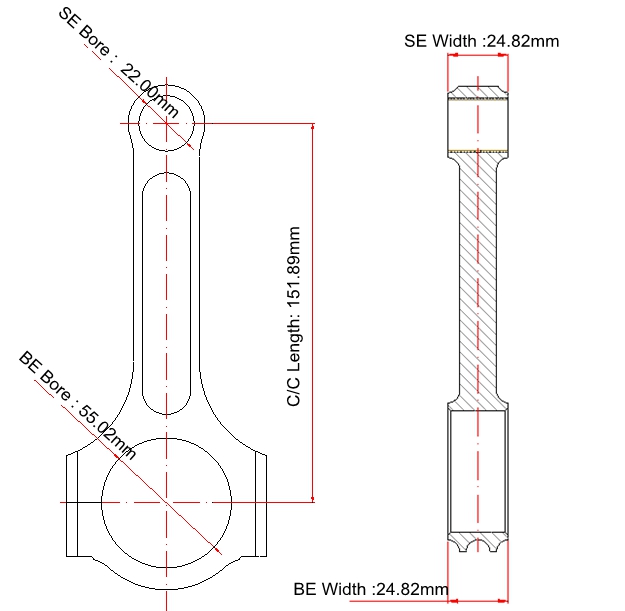 TOYOTA Connecting Rods For 7MGTE Engine,7mgte rods manufacturer