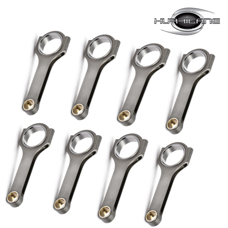 SB Chevy 283/327 4340 Steel H-Beam forged Connecting Rods 6.000" length , Set of 8pcs