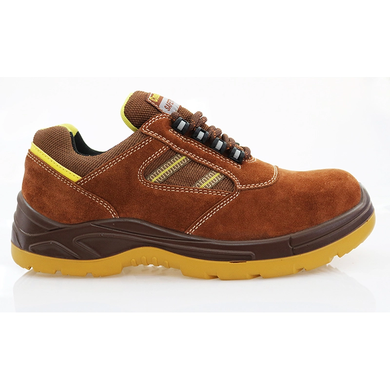 China 0145-1 low ankle steel toe suede leather work shoes manufacturer