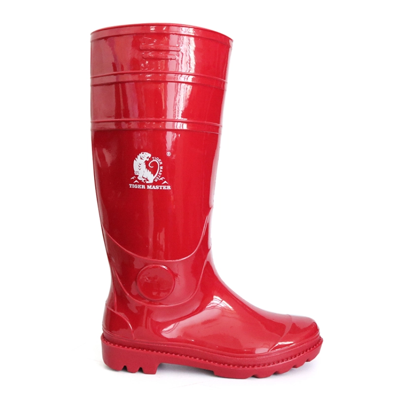 China 103-RR light weight non safety glitter pvc garden rain boot manufacturer