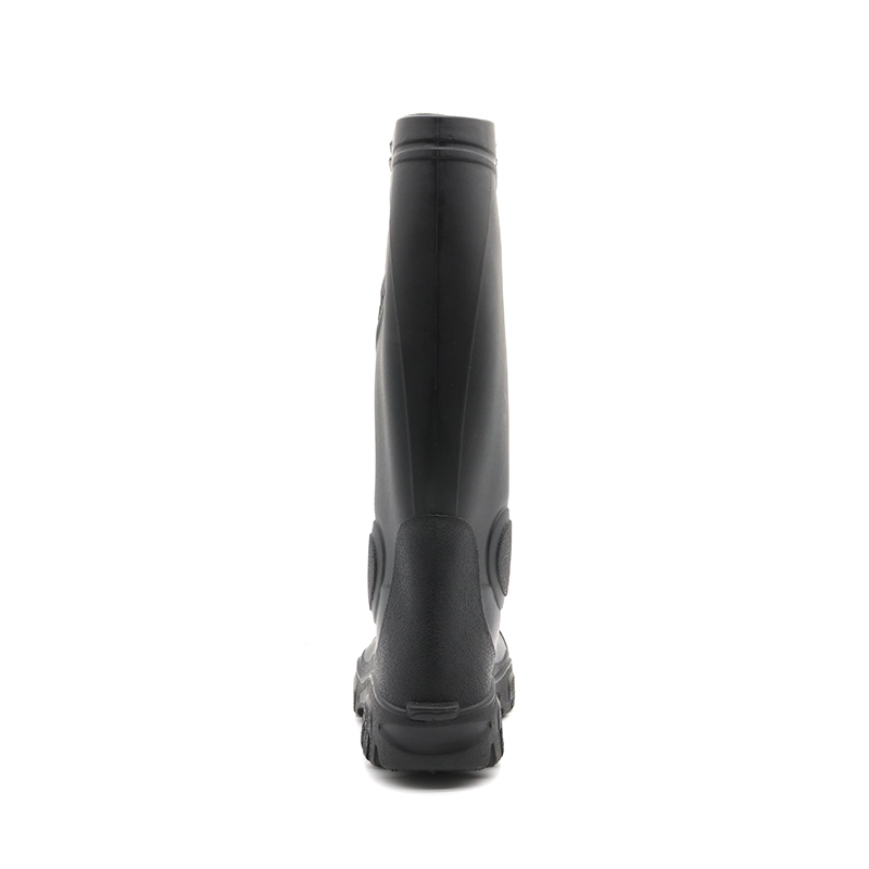 China 109 Oil acid proof non-slip waterproof steel toe midplate pvc safety rain boots men manufacturer