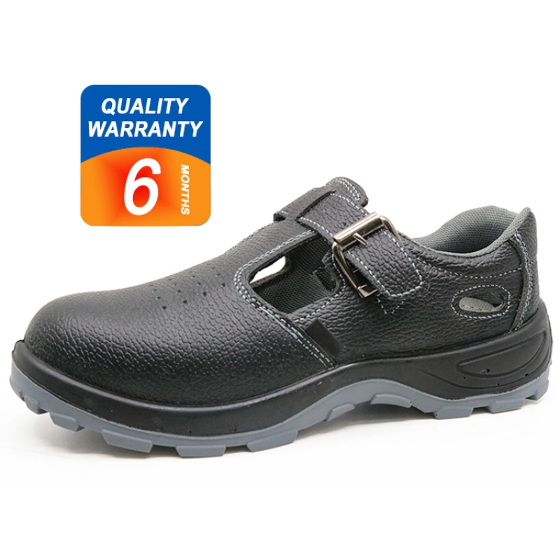 China 352 Leather steel toe cap deltaplus sole summer sandal safety shoes work manufacturer