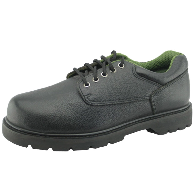 China 4 inch leather upper rubber sole goodyear safety shoes manufacturer