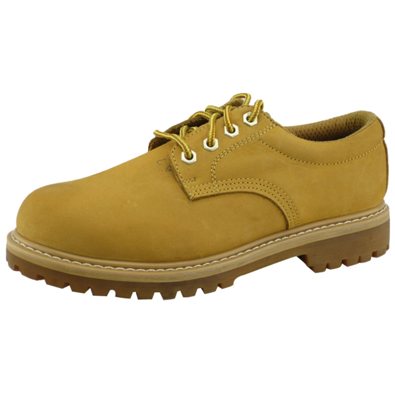 China 4 inch nubuck leather rubber sole goodyear safety shoes manufacturer