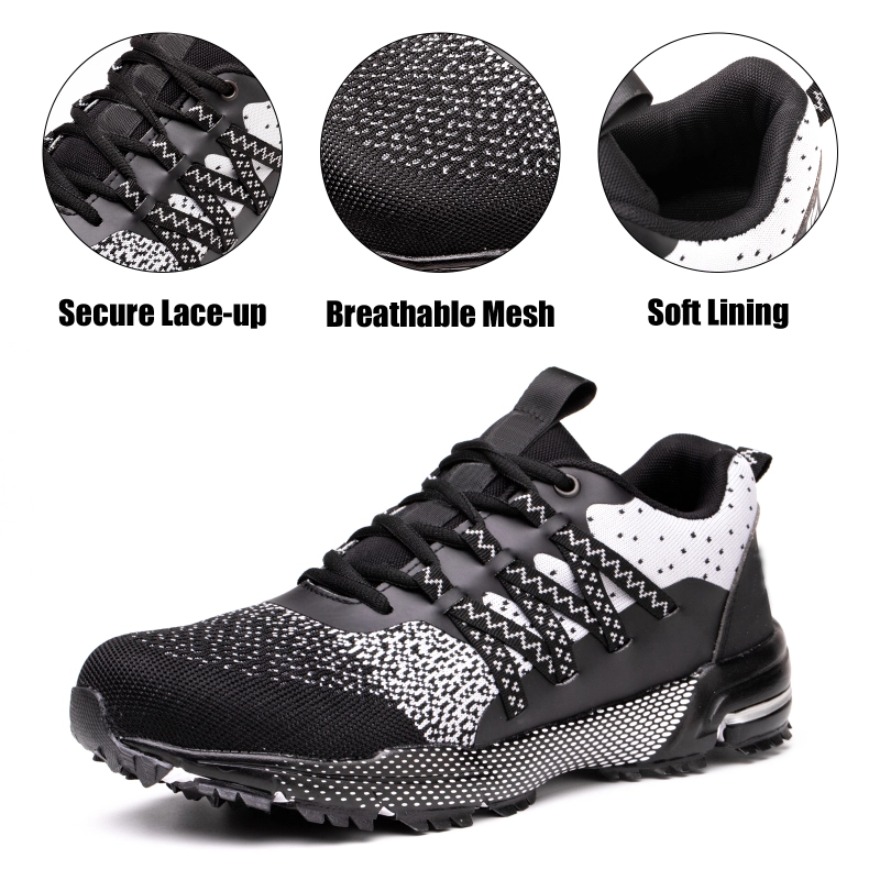 China 737 Anti slip rubber sole steel toe puncture proof men's safety shoes sneakers manufacturer