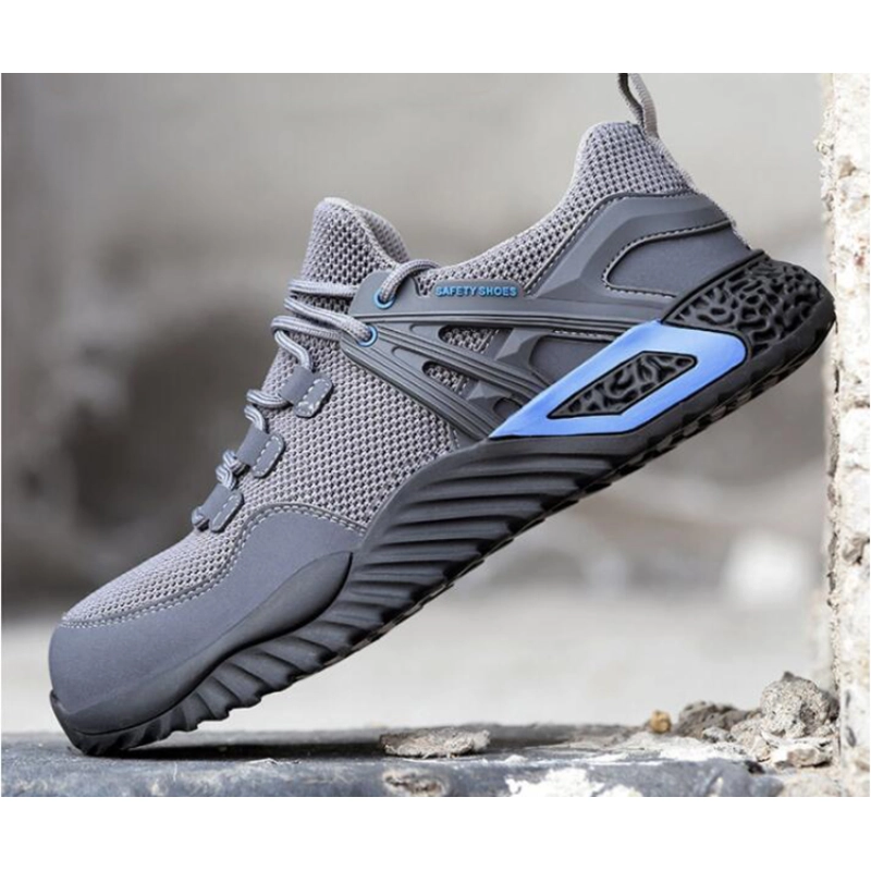 China 801 Anti slip light weight puncture proof summer sneakers safety shoes steel toe manufacturer