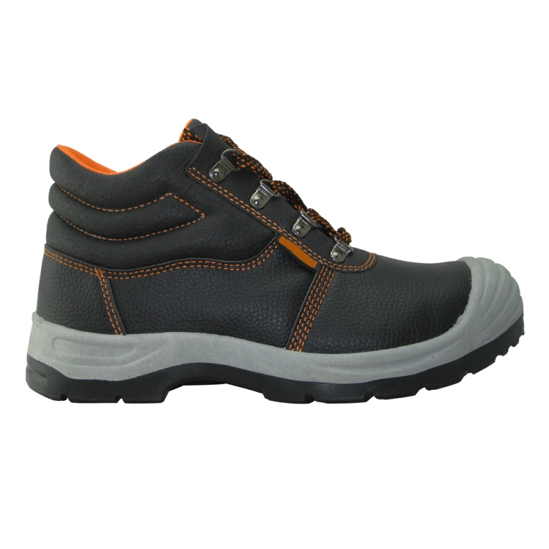 China Big toe PU artificial leather PVC sole cheap safety shoes manufacturer