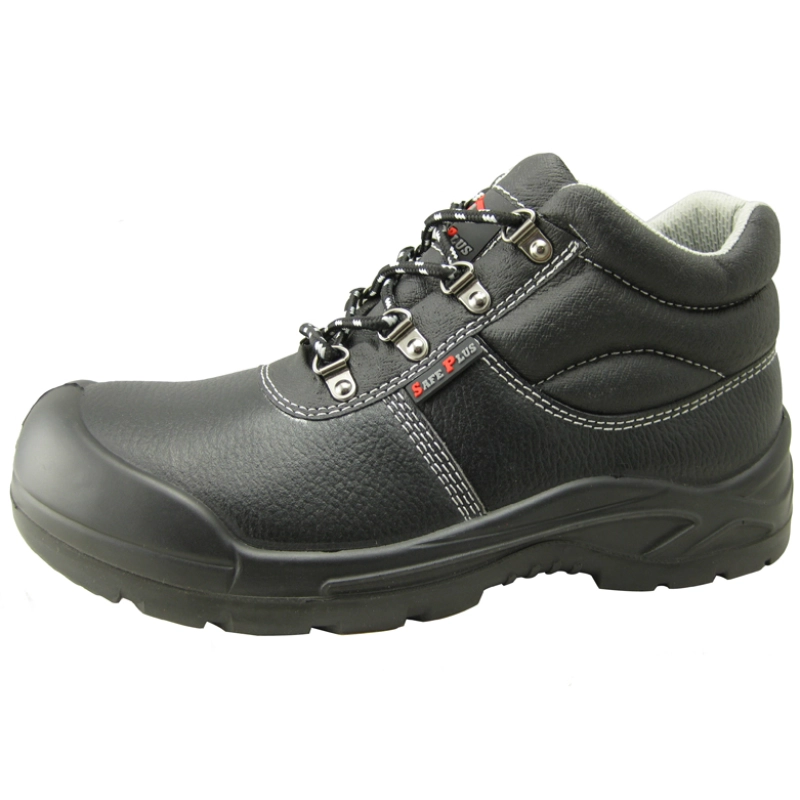 China Buffalo leather mining safety shoes with steel toe and plate manufacturer