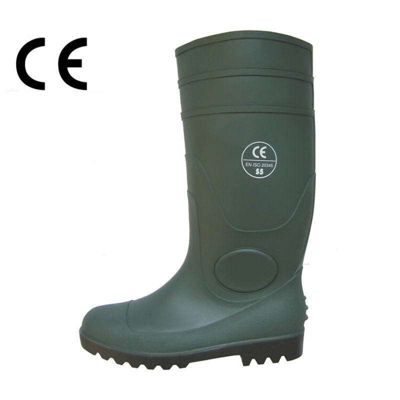 China Chemical resistant waterproof PVC safety rain boots manufacturer